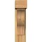 Ekena Millwork Funston Block Rough Sawn Bracket w/ Offset Brace, Western Red Cedar, 6"W x 14"D x 22"H BKT0604X14X22FST05RWR - alternate 2